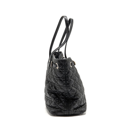 Dior Shopping Tote Purse Canvas Black