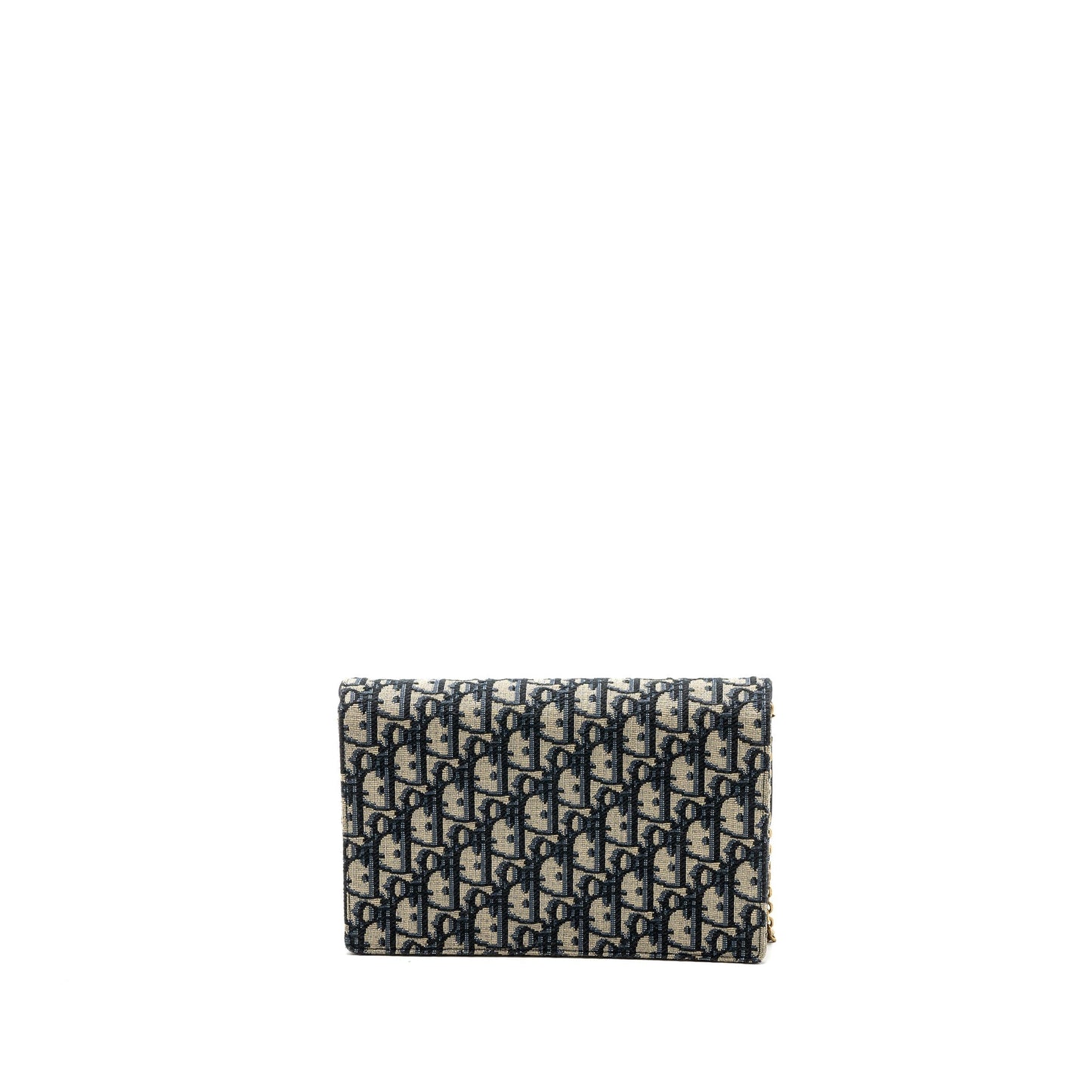 Dior Saddle Pouch With Chain Dior Oblique Jacquard blue