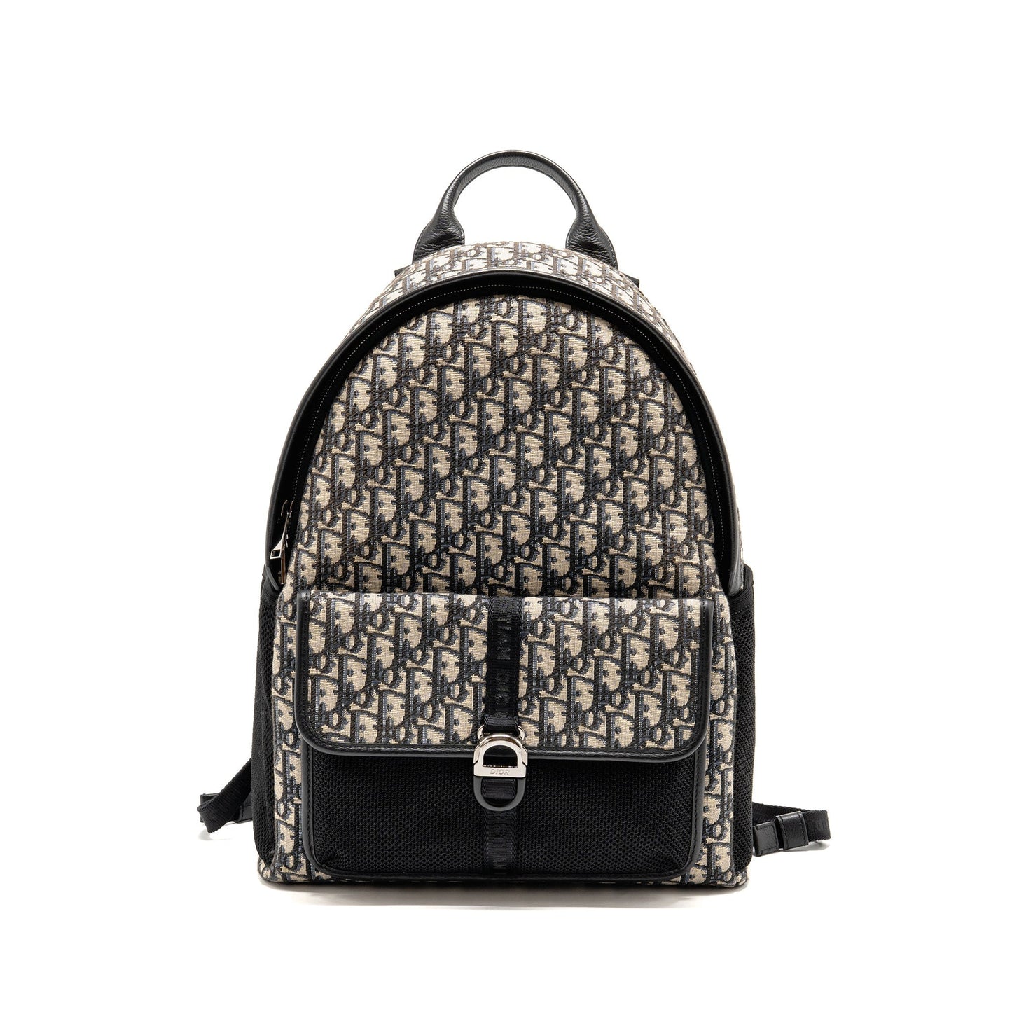 Dior men’s backpack dior oblique canvas / calfskin blue / black