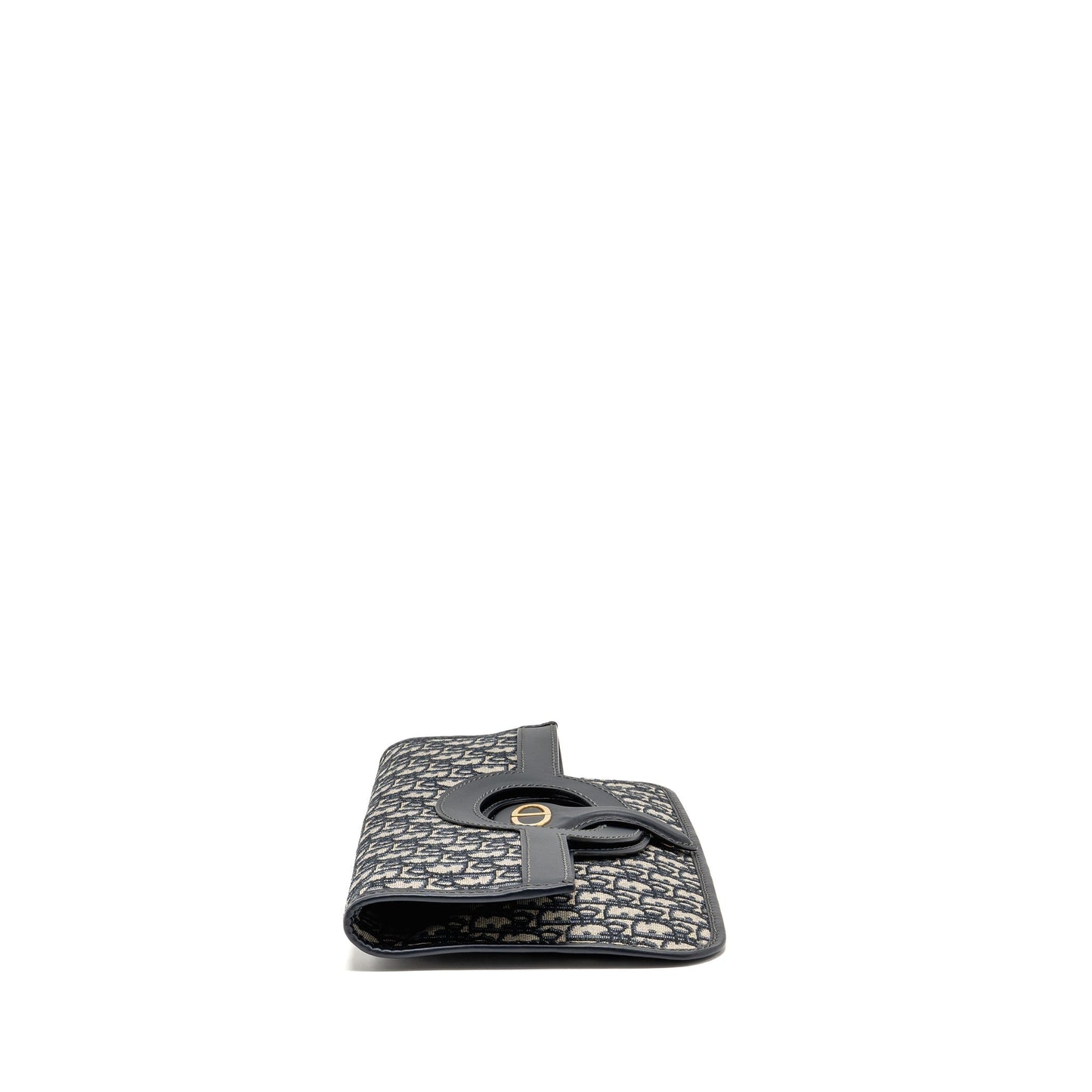 Dior Folder Clutch Oblique Canvas/Calfskin Blue