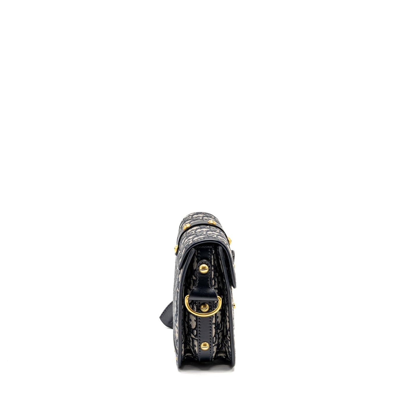 Dior Addict Vertical Messenger Purse Oblique Canvas Blue