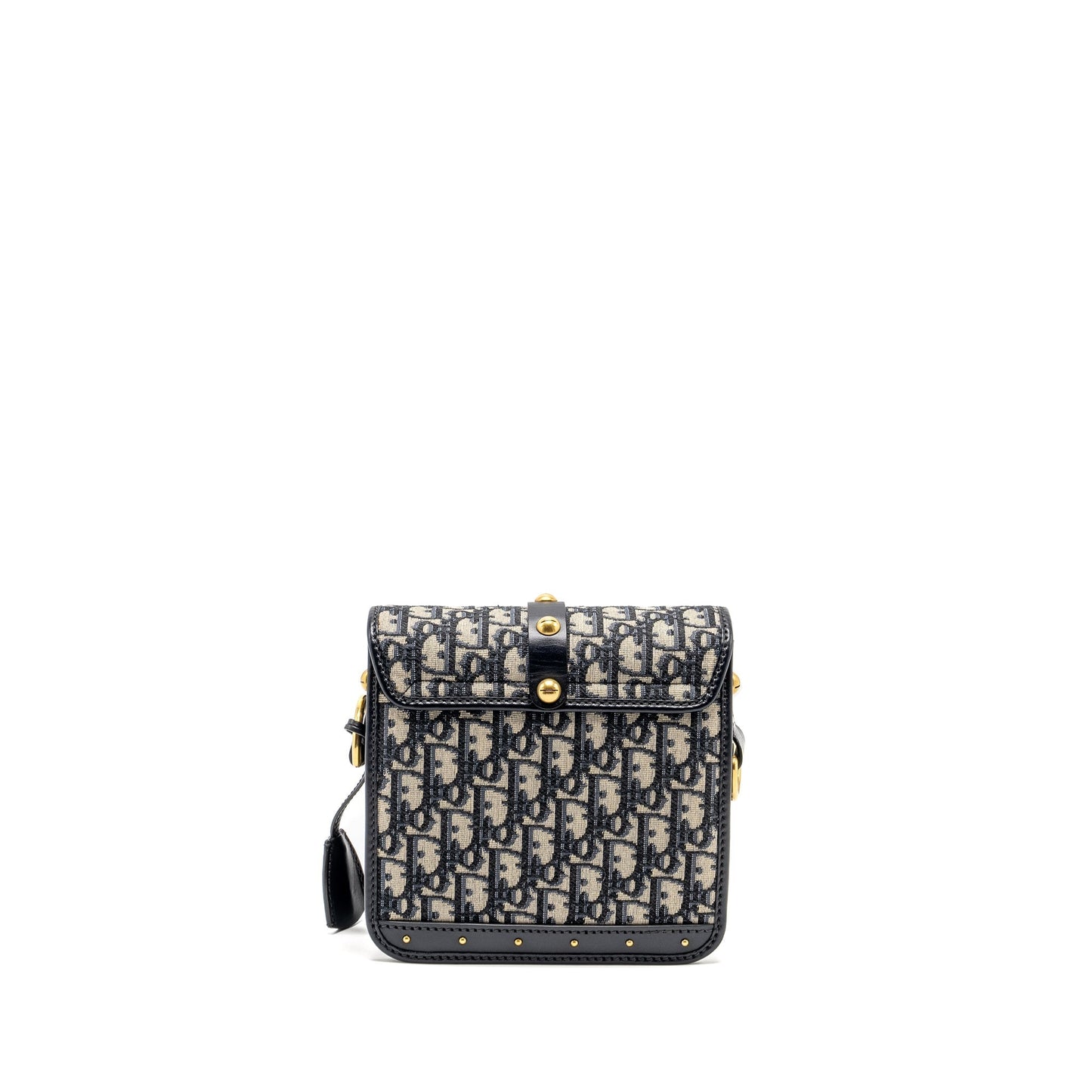 Dior Addict Vertical Messenger Purse Oblique Canvas Blue