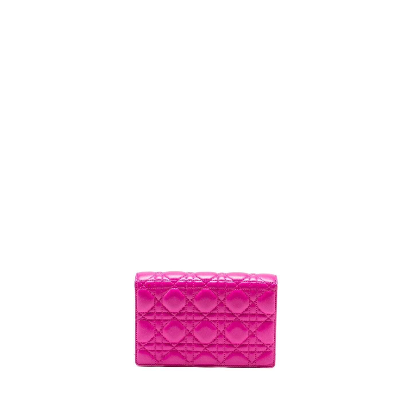 Dior Dioraddict Wallet On Chain Lambskin Pink