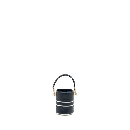 Dior Micro Dior Vibe Bucket Purse Calfskin Blue/White