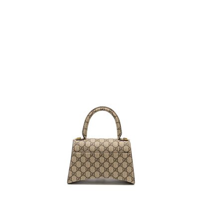 Balenciaga X Gucci Hourglass S Gg Supreme Canvas Ghw