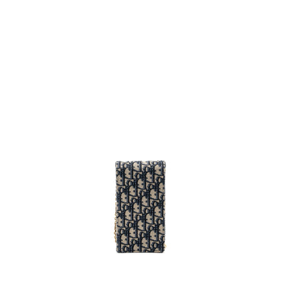 Dior Saddle Phone Pouch Dior Oblique Jacquard Blue