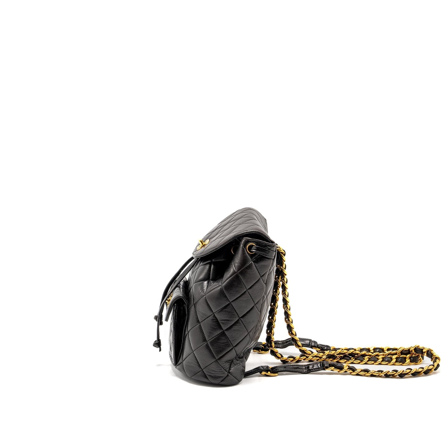 Chanel Duma Backpack Lambskin Black GHW