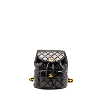 Chanel Duma Backpack Lambskin Black GHW
