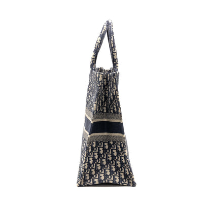 Dior Large Book tote dior oblique canvas blue