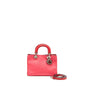Dior Mini Diorissimo Tote Purse Calfskin Dark Pink/Light Pink