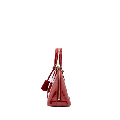 Louis Vuitton Alma BB Patent Red GHW