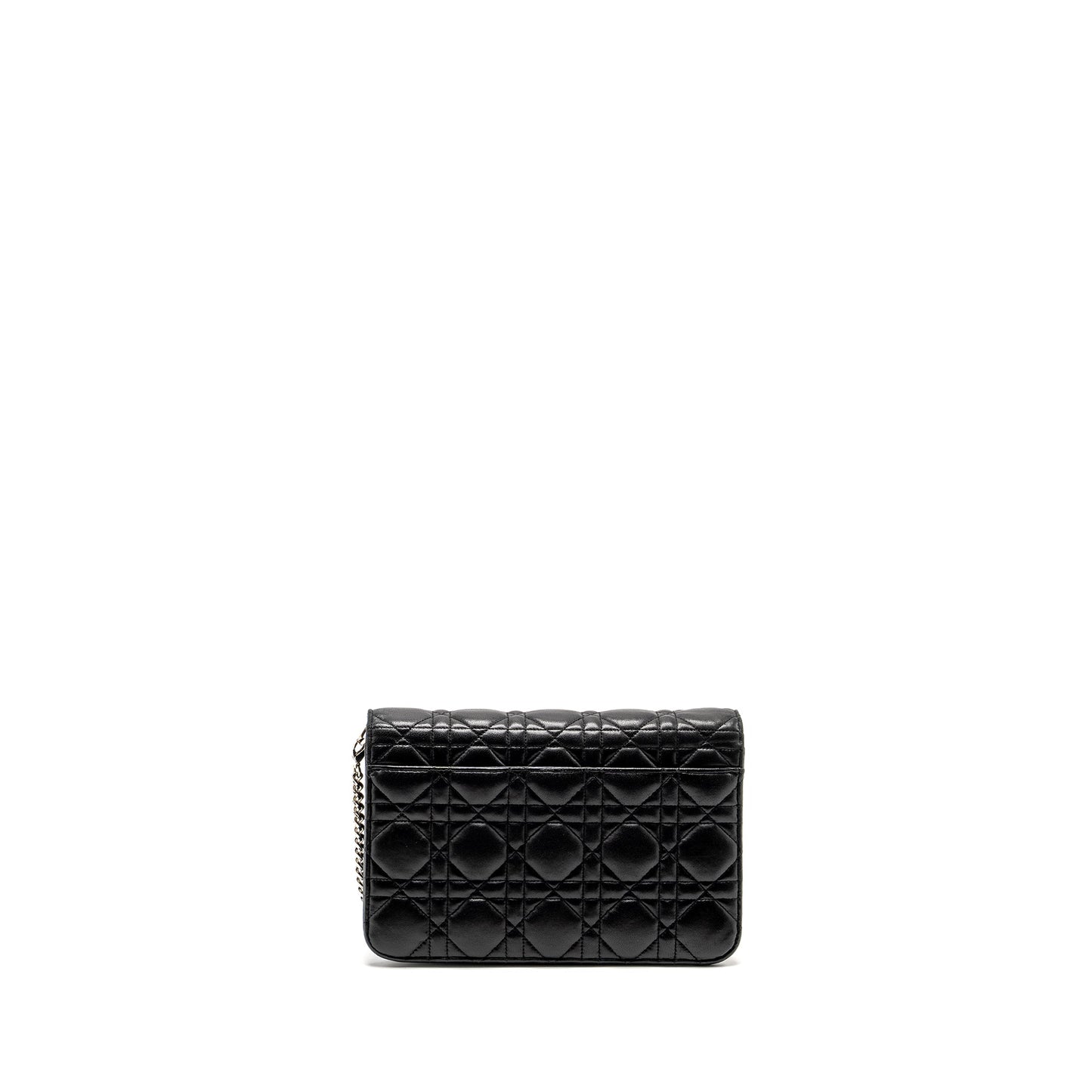 Dior Miss Dior Promenade Pouch Purse Lambskin Black
