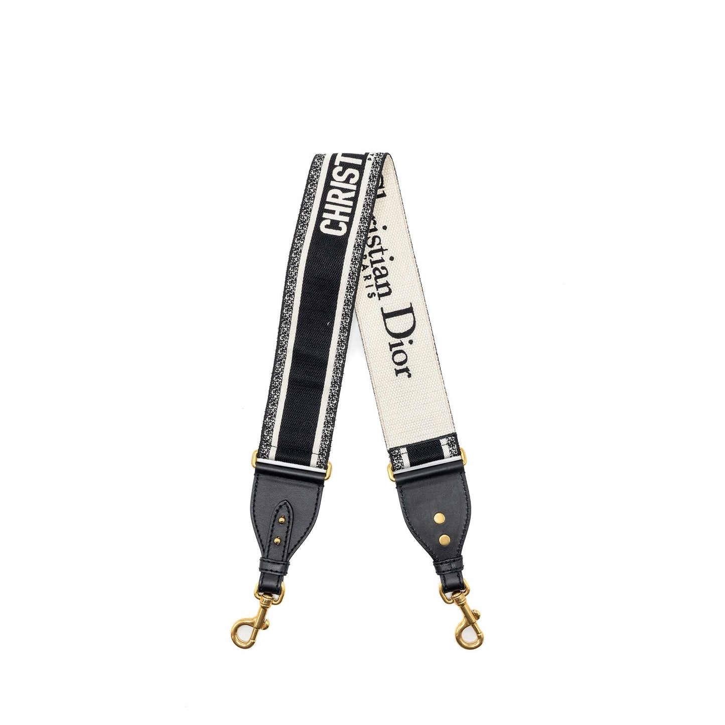 Dior Shoulder Strap Oblique Canvas Black