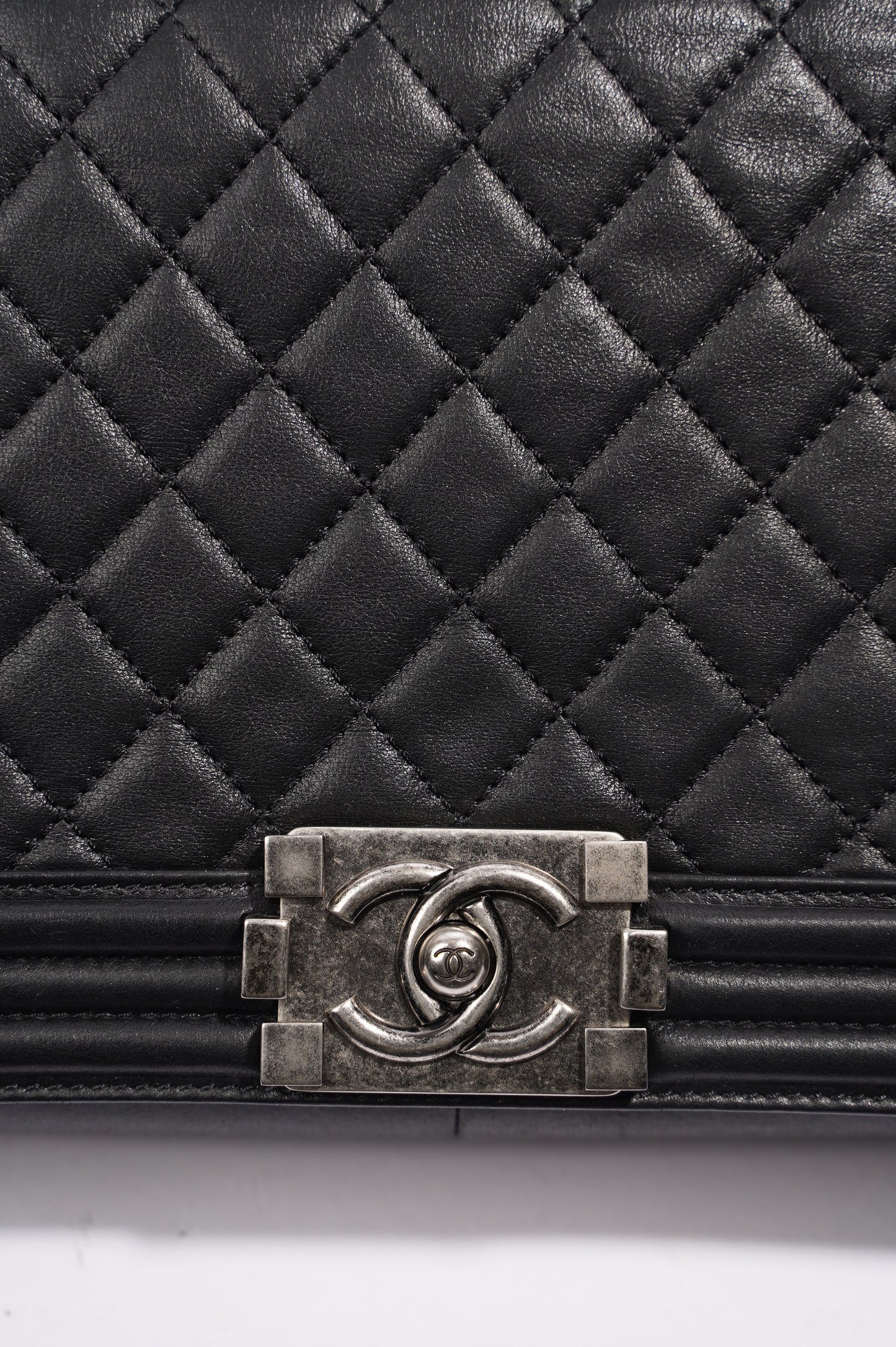 Chanel Boy Bag Black Lambskin Leather