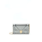 Dior Diorama Wallet on Chain Metallic Silver
