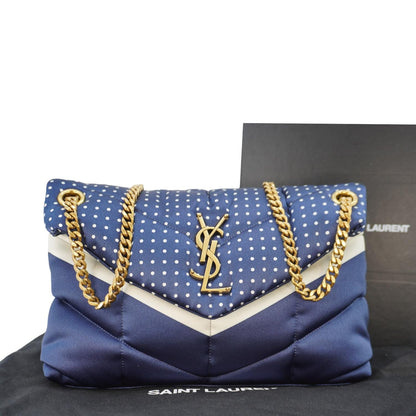 Saint Laurent Loulou Canvas Red Crossbody Canvas