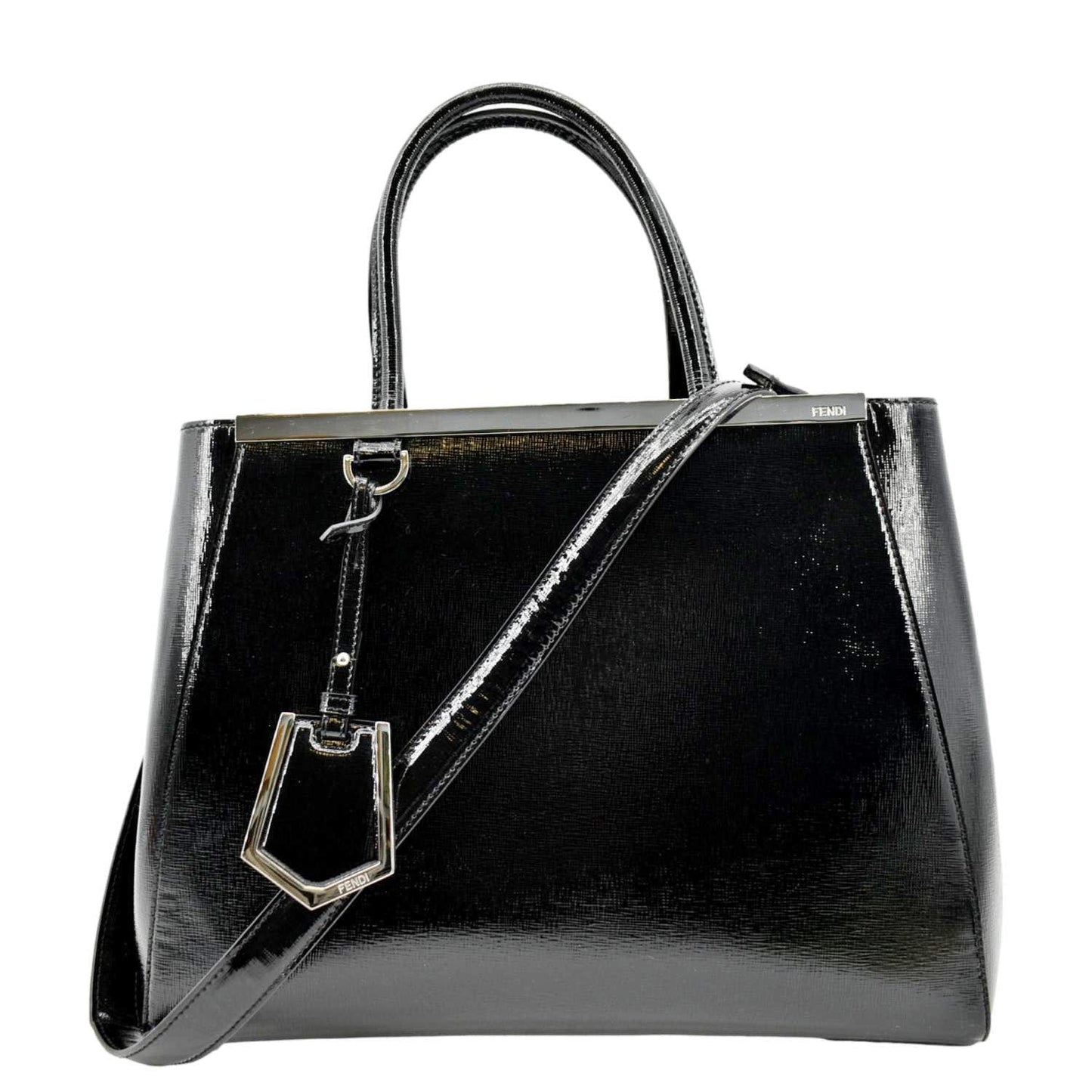 Fendi Patent Leather Black Shoulder Bag