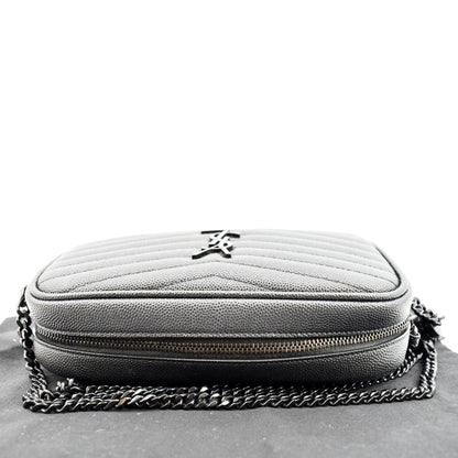 Saint Laurent Lou Leather Black Crossbody Style 20