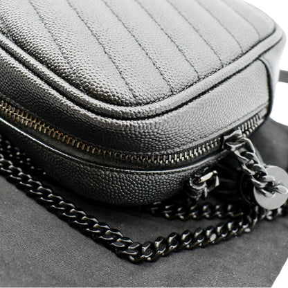 Saint Laurent Lou Leather Black Crossbody Style 20