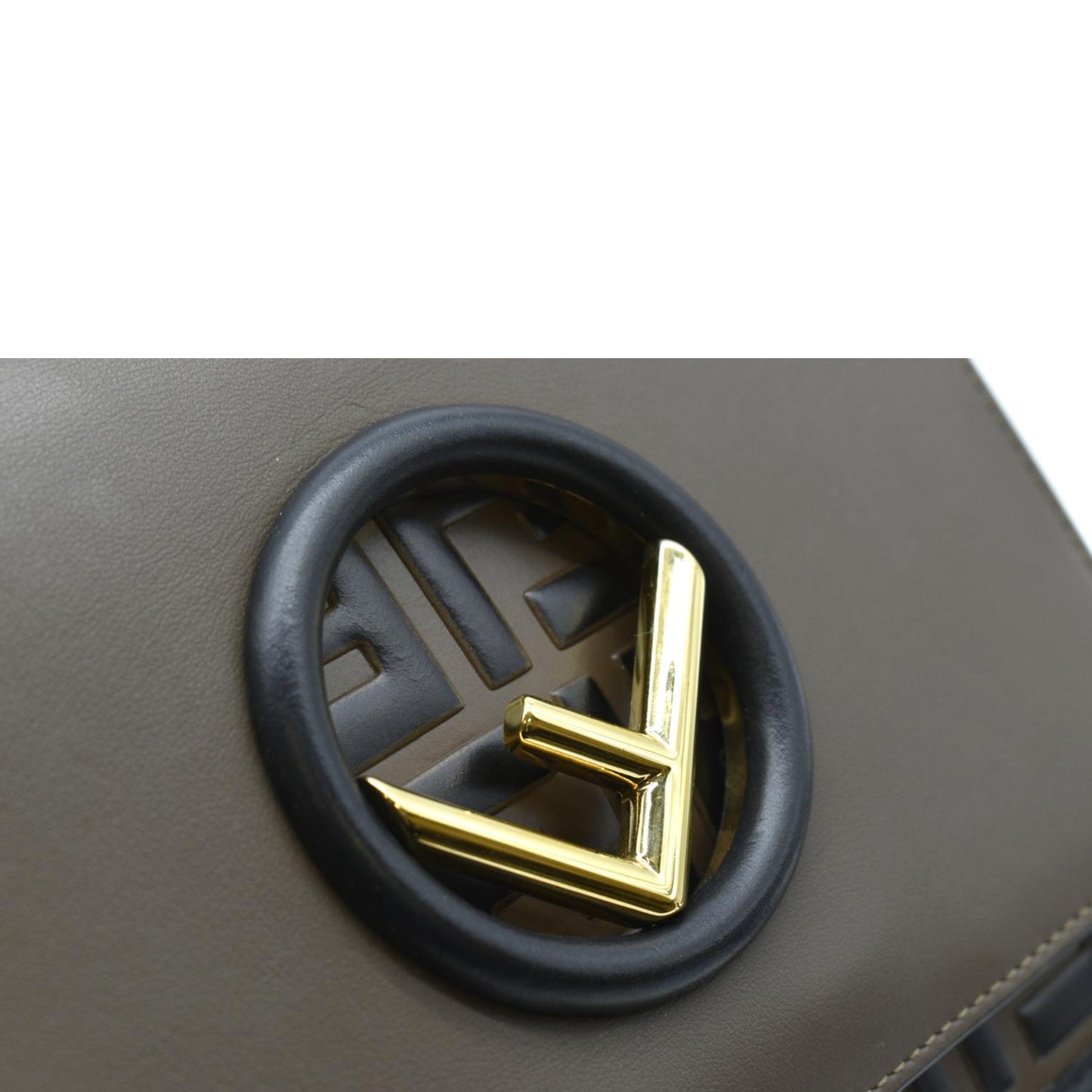 Fendi Kan I Leather Brown Shoulder Bag