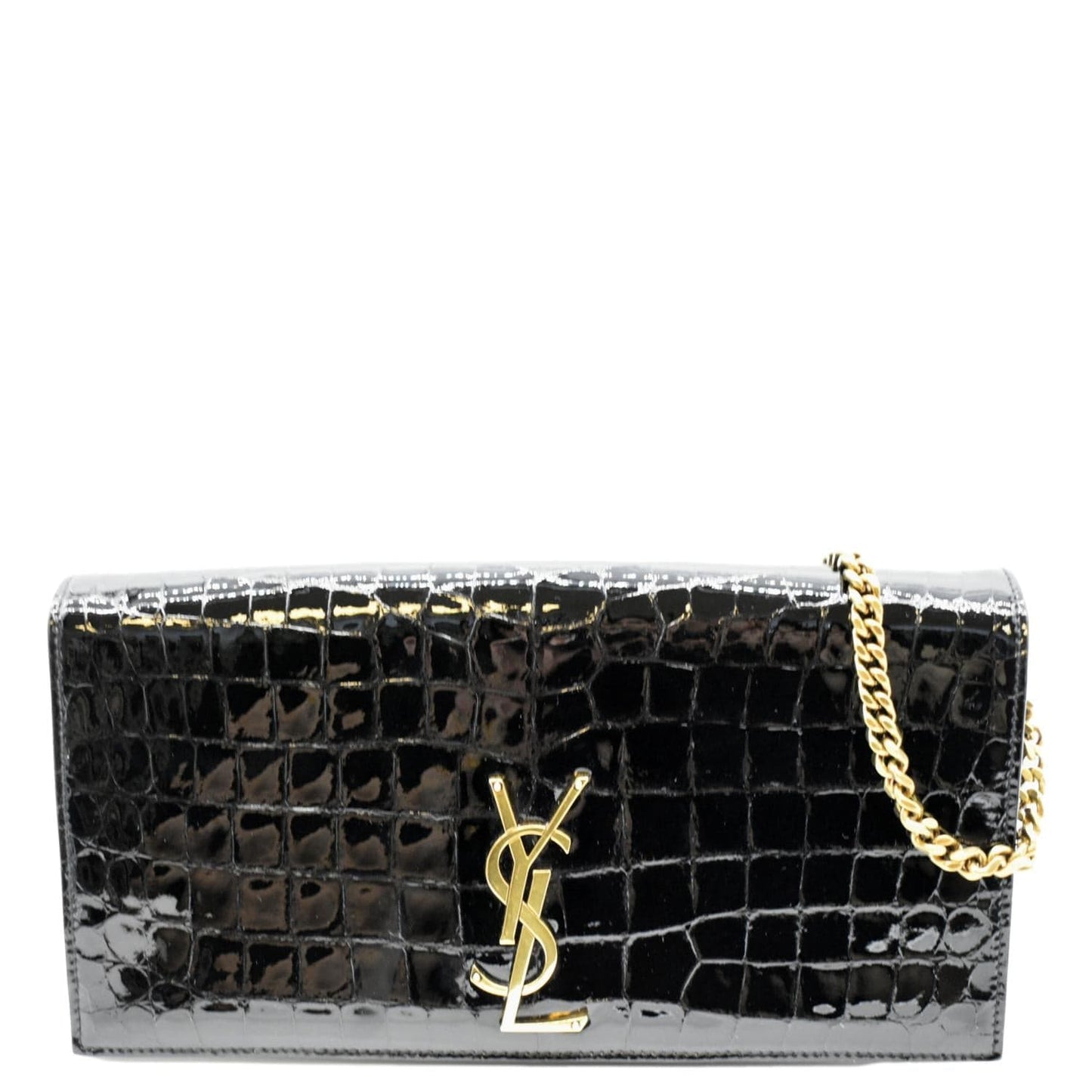 Saint Laurent Kate Leather Black Shoulder Bag Style 13