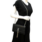 Saint Laurent Kate Leather Black Shoulder Bag Style 14