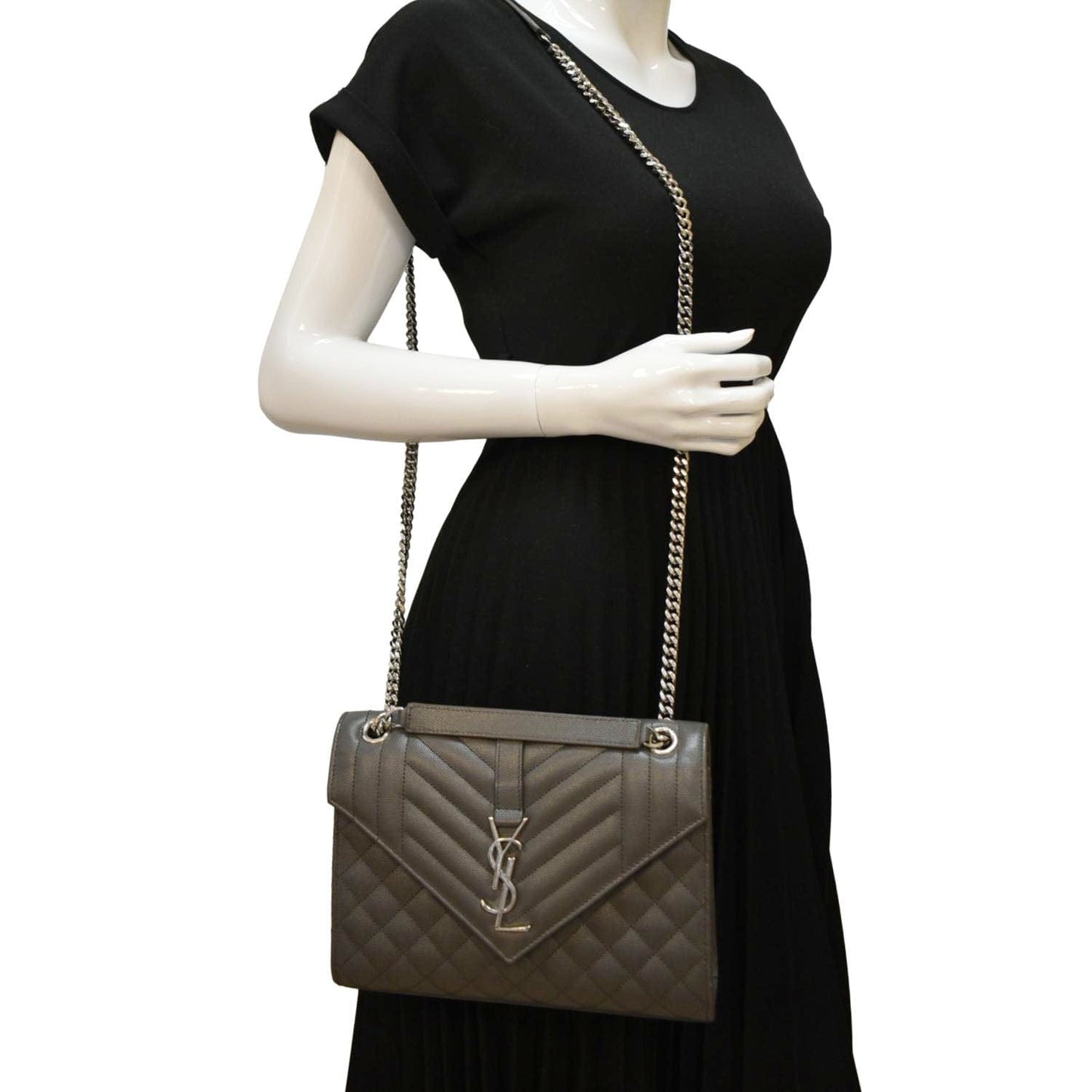 Saint Laurent Envelope Leather Red Crossbody Style 2