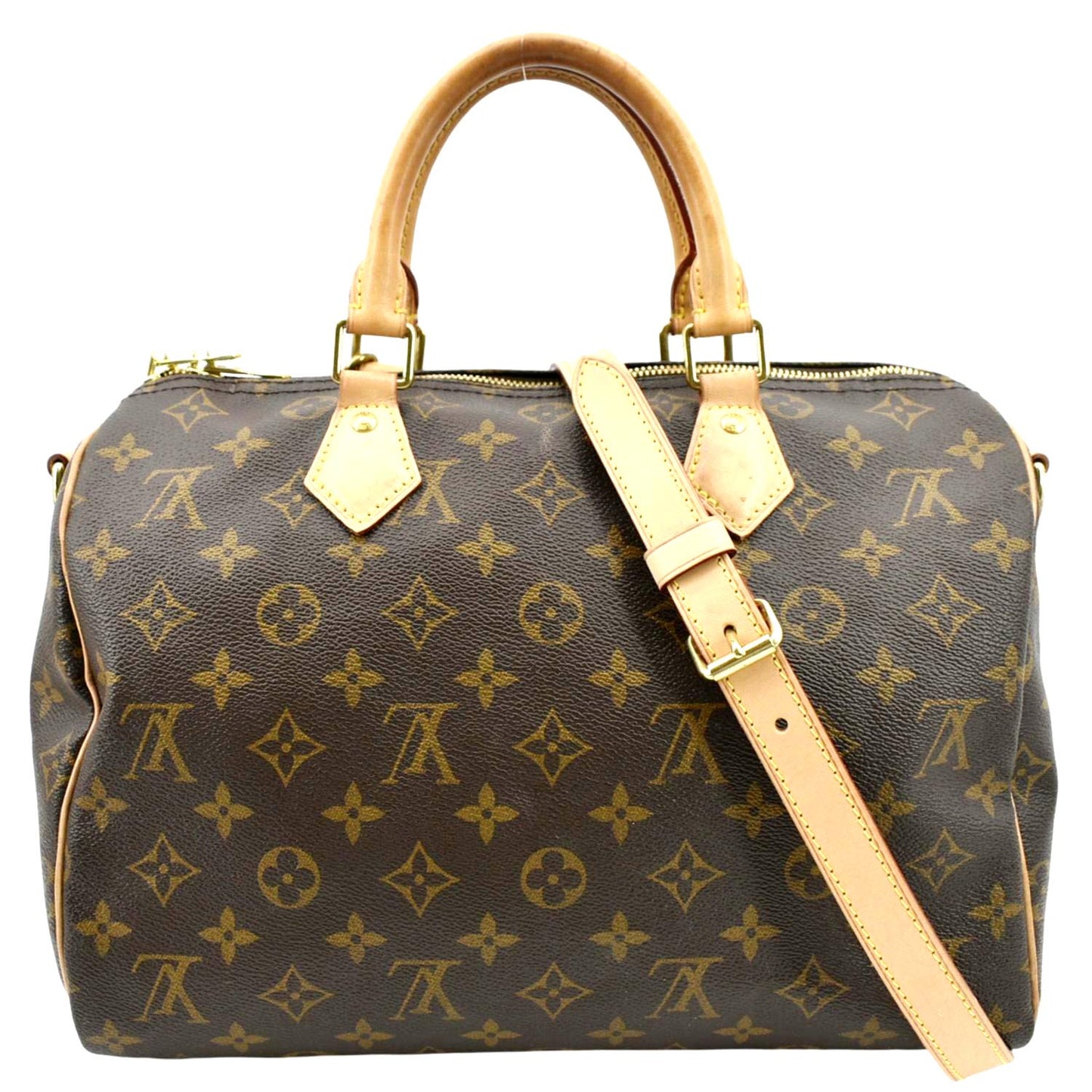 LOUIS VUITTON 30 Bandouliere Monogram Canvas Shoulder Bag Brown