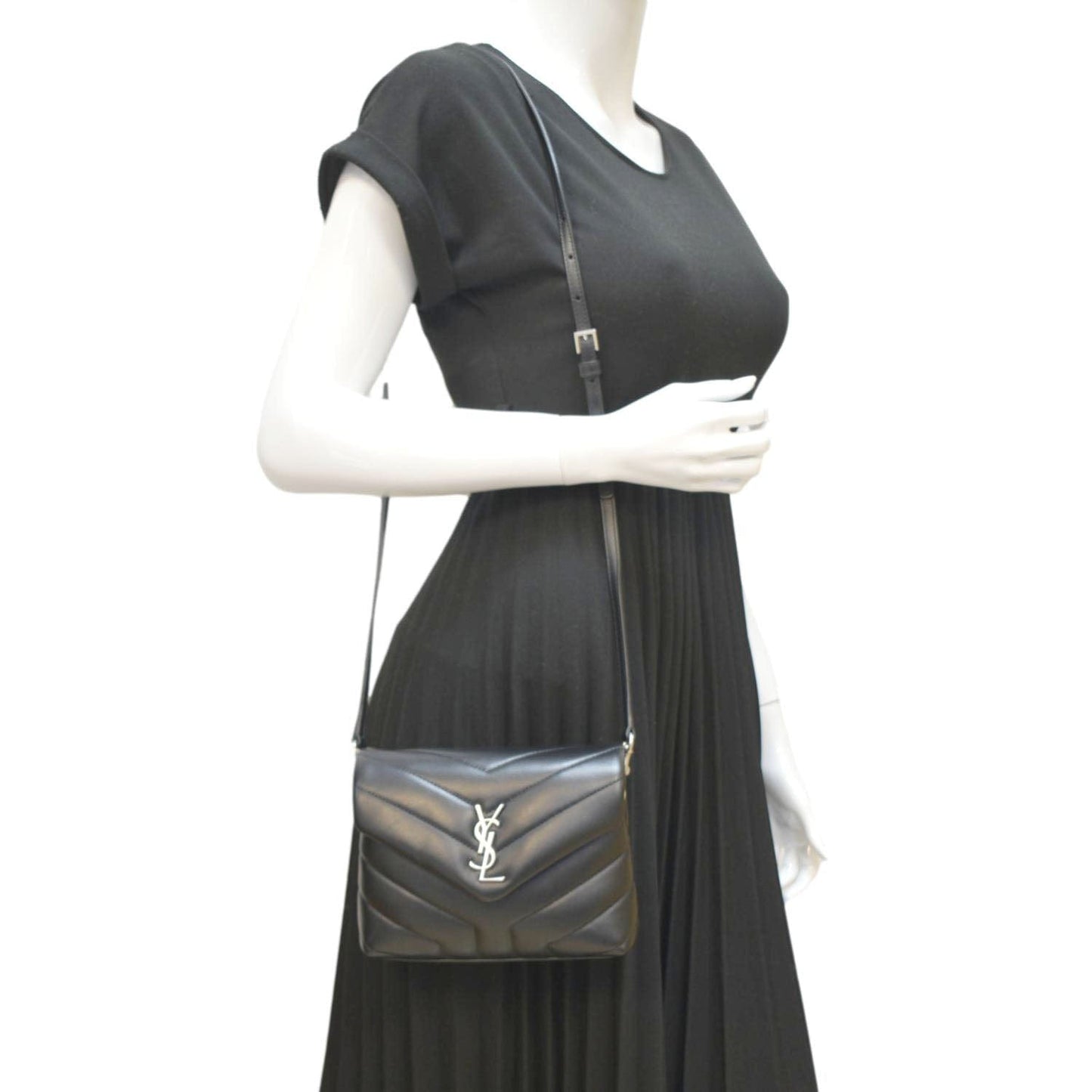 Saint Laurent Loulou Leather Black Crossbody Style 9