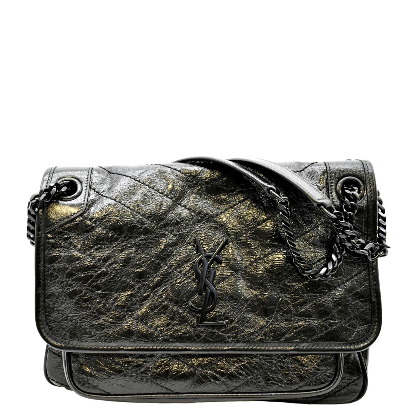 Saint Laurent Niki Leather Black Shoulder Bag Style 2