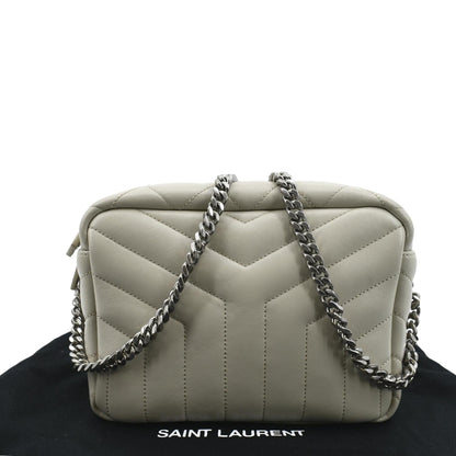 Saint Laurent Loulou Leather White Crossbody