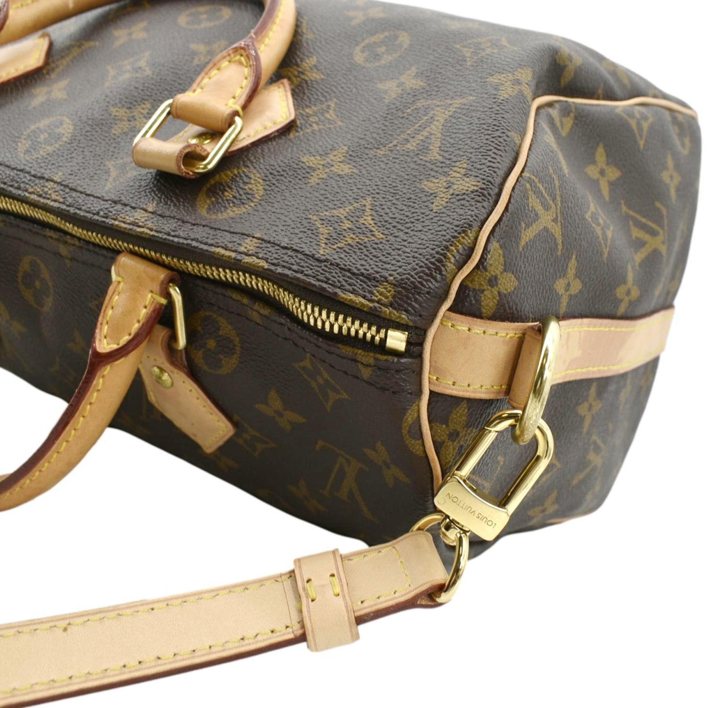 LOUIS VUITTON 30 Bandouliere Monogram Canvas Shoulder Bag Brown