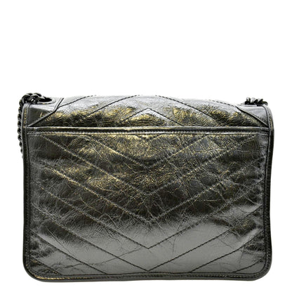 Saint Laurent Niki Leather Black Shoulder Bag Style 2