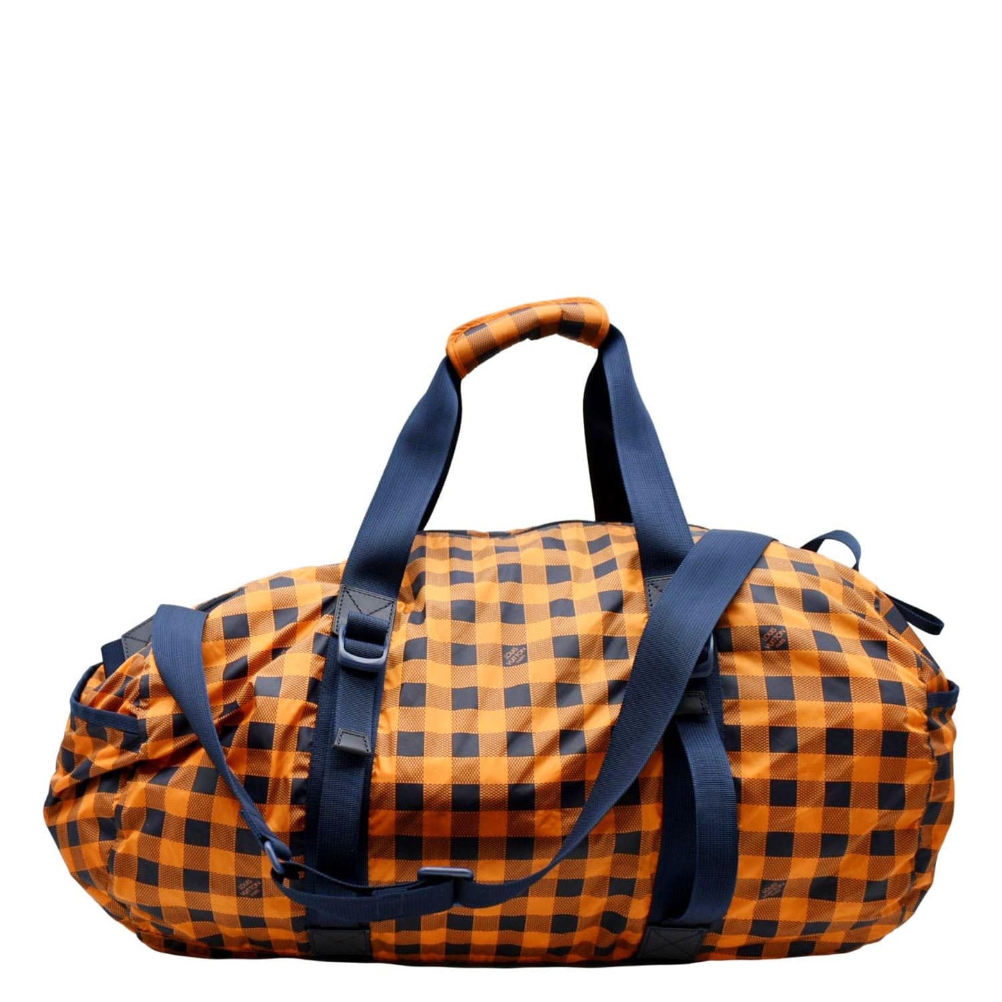 LOUIS VUITTON Keepall 50 Adventure Practical Nylon Damier Masai Duffle Travel Bag Orange - Deals