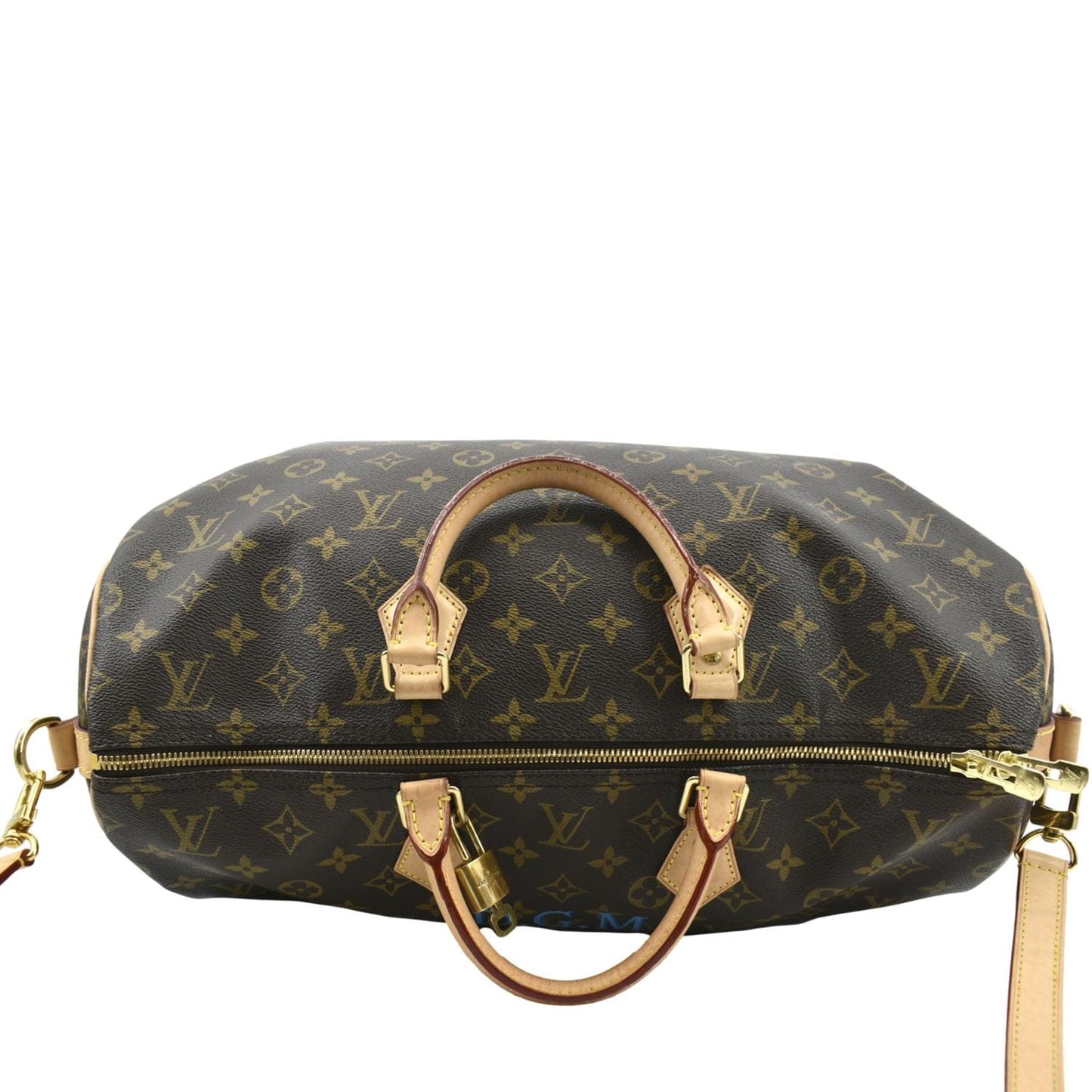 LOUIS VUITTON 40 Bandouliere Heritage Monogram Canvas Travel Bag Brown