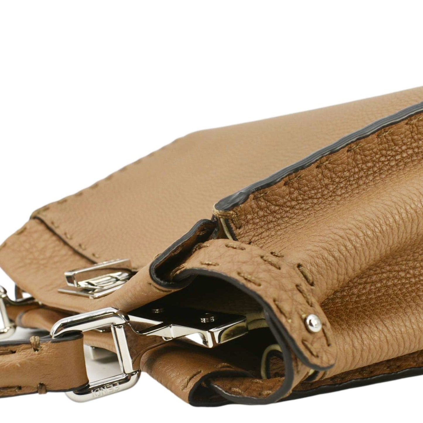 Fendi Peekaboo Leather Brown Crossbody