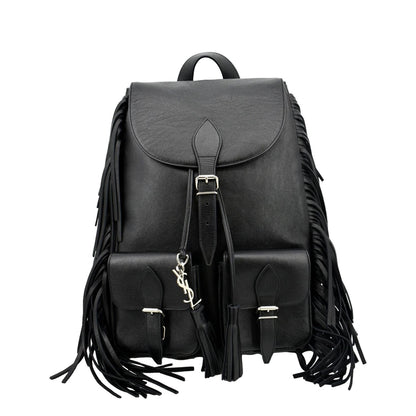 Saint Laurent Leather Black Backpack Style 2