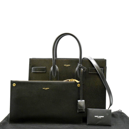 Saint Laurent Sac De Jour Leather Black Shoulder Bag Style 4