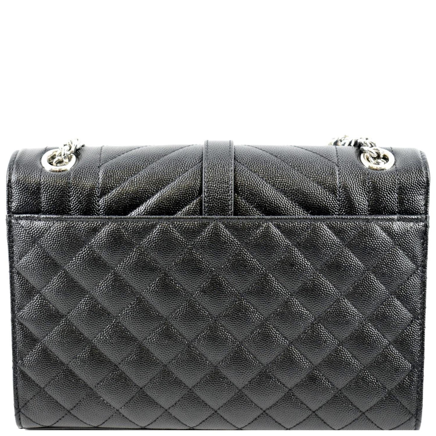 Saint Laurent Envelope Leather Black Shoulder Bag Style 13