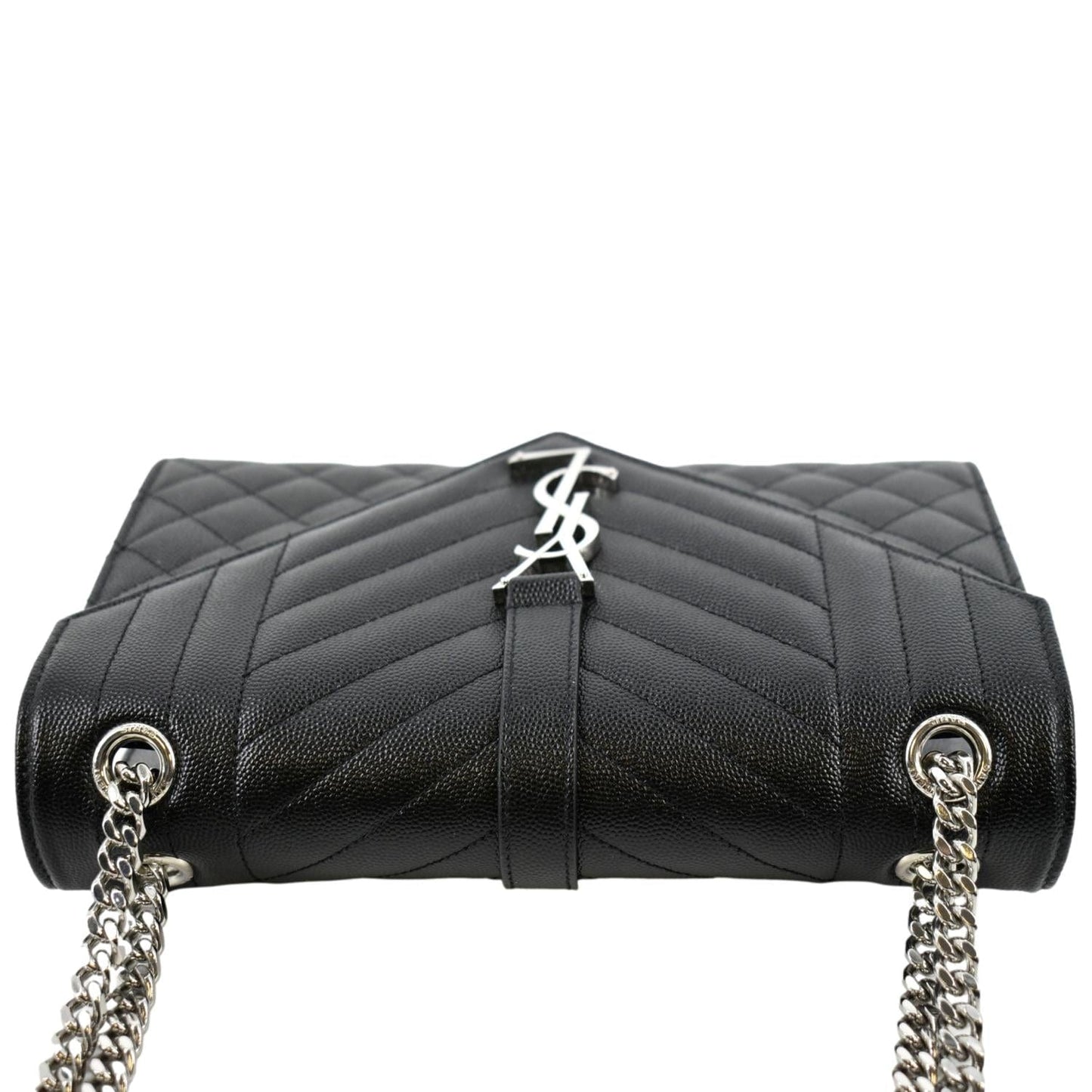 Saint Laurent Envelope Leather Black Shoulder Bag Style 13