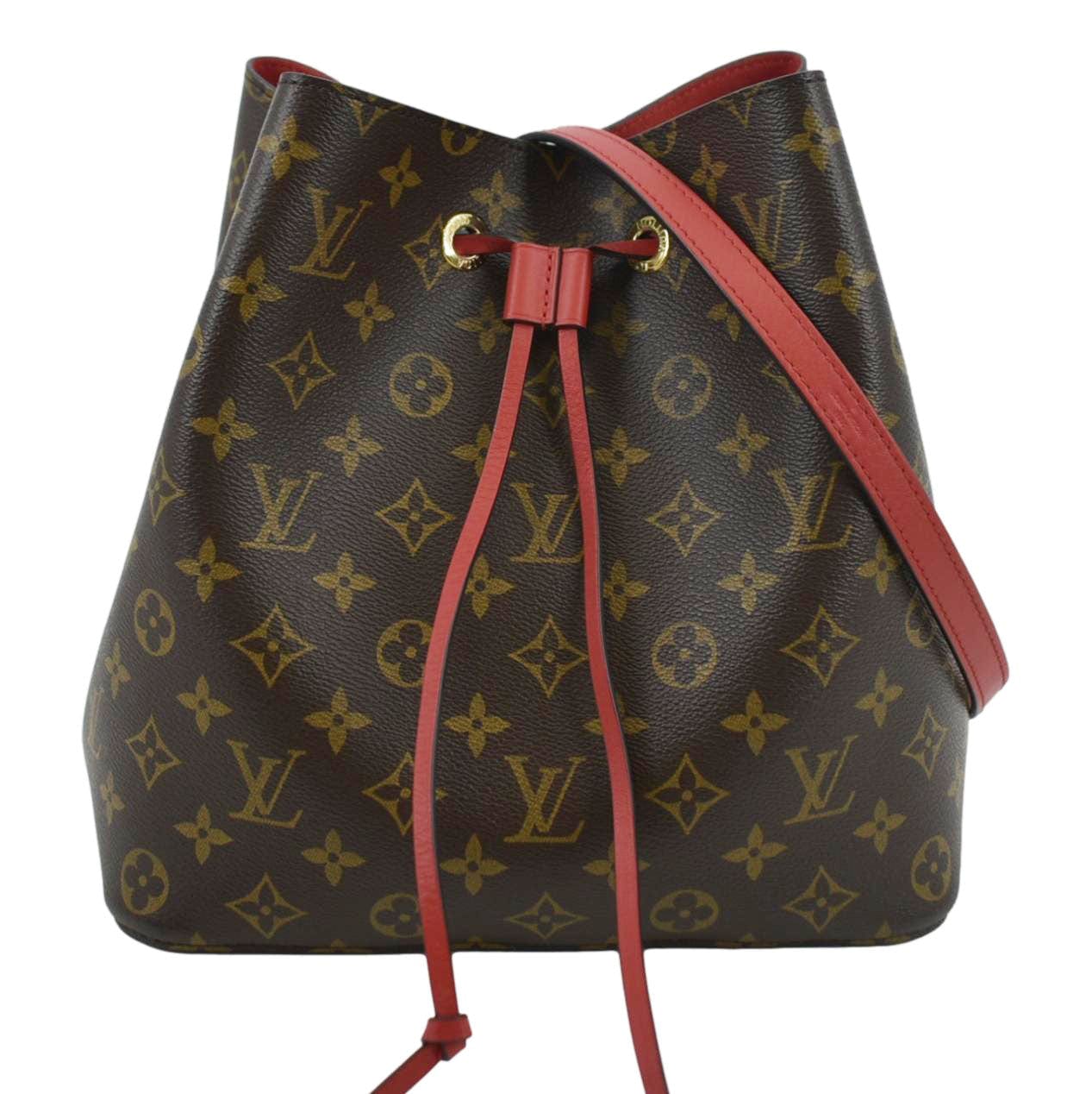 LOUIS VUITTON Neonoe Monogram Canvas Shoulder Bag Poppy