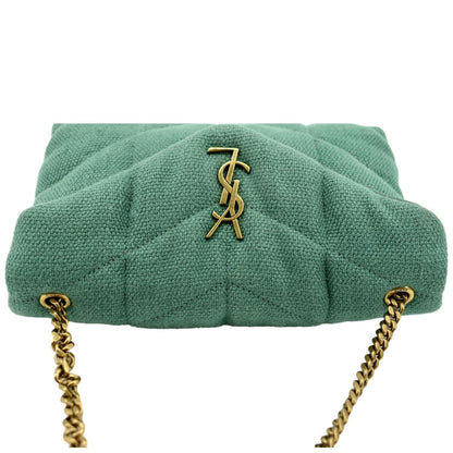 Saint Laurent Loulou Canvas Red Crossbody