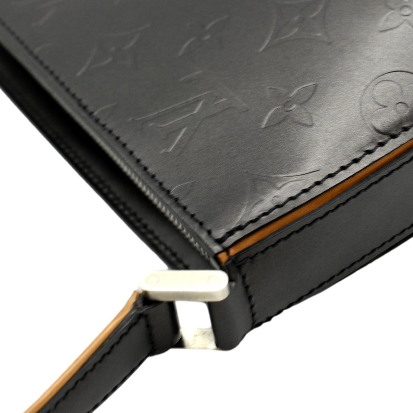 LOUIS VUITTON Pochette Accessoires Monogram Mat Fowler Pouch Bag Black