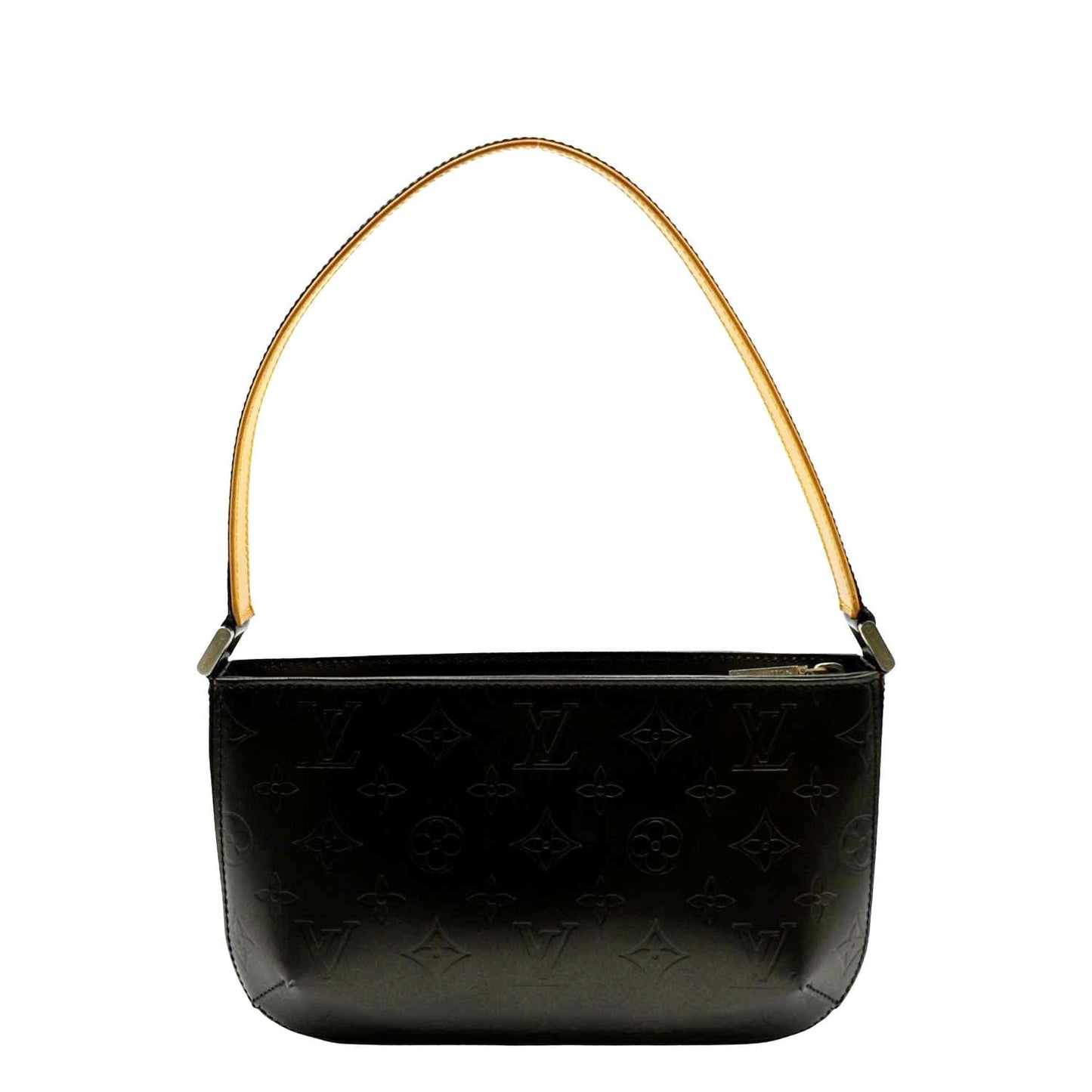 LOUIS VUITTON Pochette Accessoires Monogram Mat Fowler Pouch Bag Black