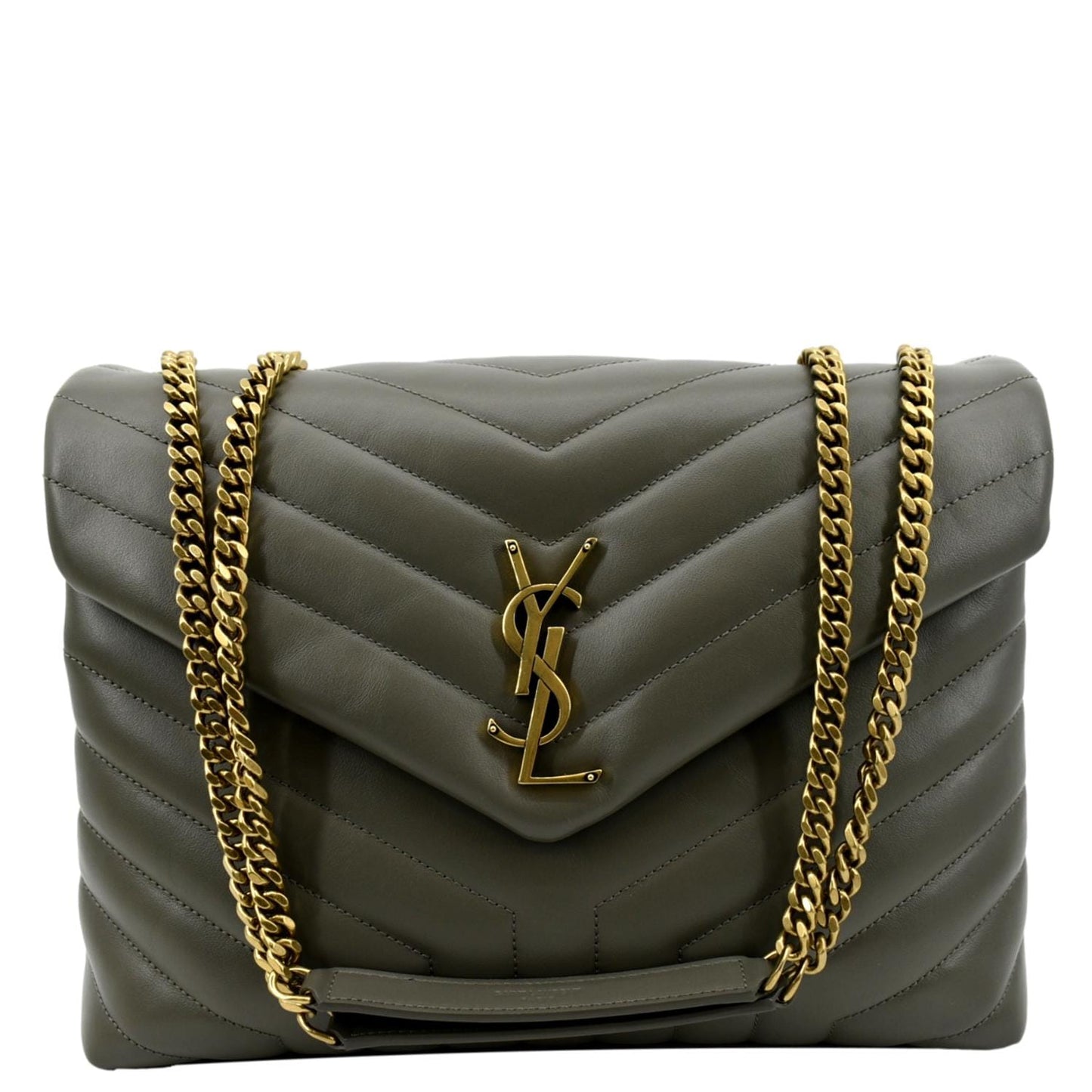 Saint Laurent Loulou Leather Red Shoulder Bag Style 6