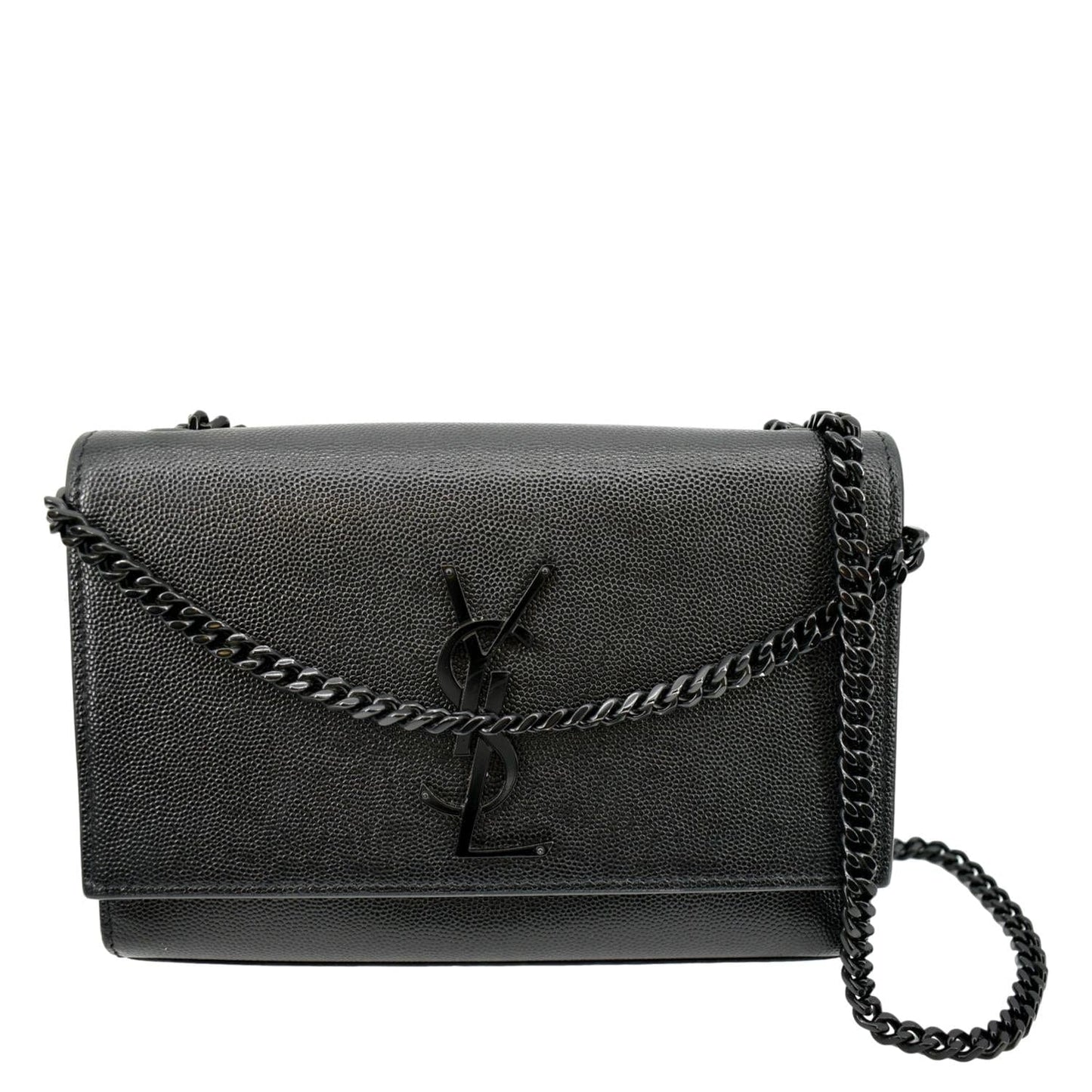 Saint Laurent Kate Leather Black Crossbody Style 15