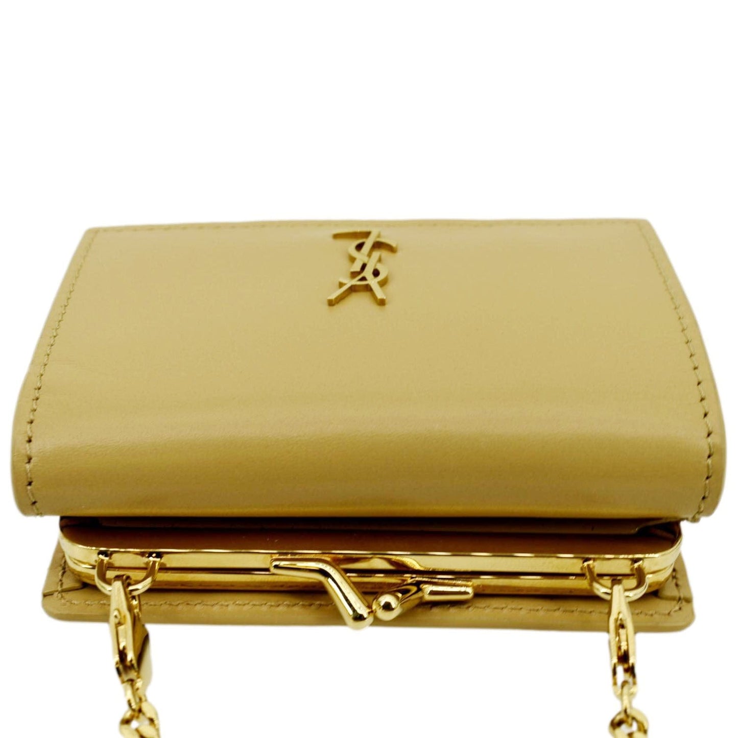 Saint Laurent Leather Beige Shoulder Bag