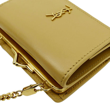Saint Laurent Leather Beige Shoulder Bag