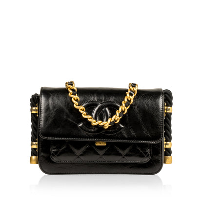 Chanel Timeless Quilted Black Shoulder Bag