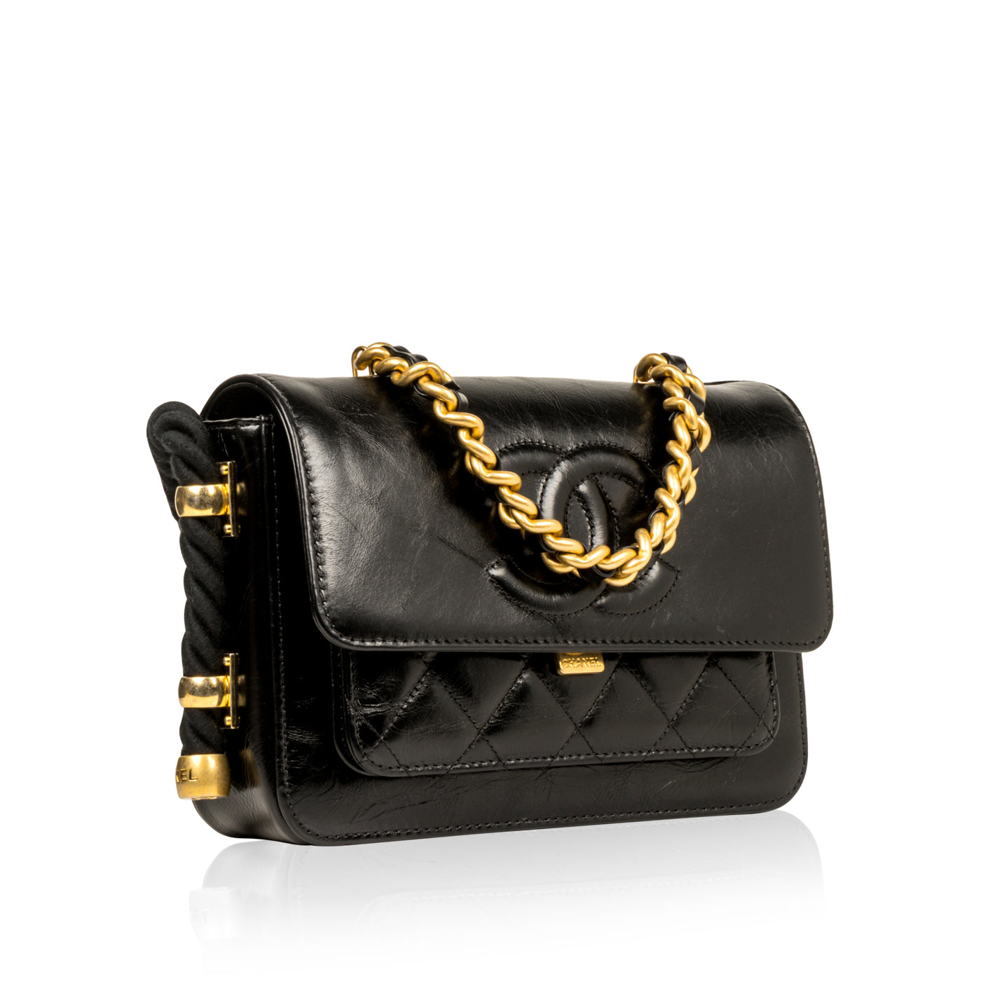 Chanel Timeless Quilted Black Shoulder Bag